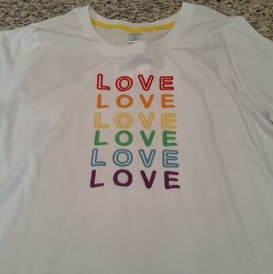 New! Sweet Soul Clothing Co "LOVE" Short-Sleeve White Tee Shirt, 1X